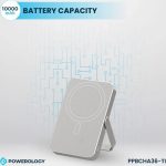 پاوربانک پاورولوژی مدل PP036 ظرفیت ۱۰ هزار میلی آمپر ساعت مگ سیف