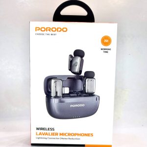 میکروفون بیسیم Porodo Lavalier مدل pd-lfst189bk