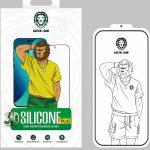 گلس green lion دور سیلیکونی برای گوشی 14Promax