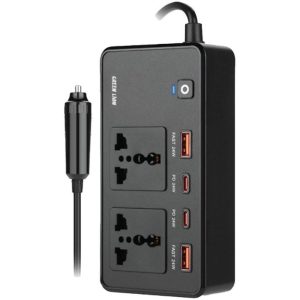 مبدل جریان برق ماشین ا car invertor green lion مدل GC-200